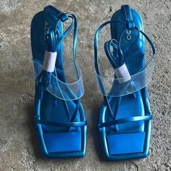 New Aldo Elektra Strappy heeled sandal Size 7 - Picture 3 of 5